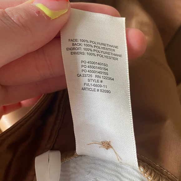 Aritzia Babaton Vegan Leather Straight-Leg Pants - Picture 7 of 8